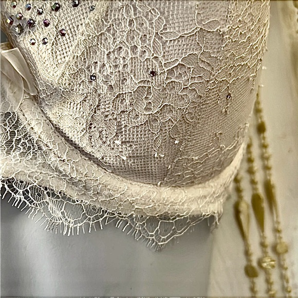 NWT bridal bra VS 34DDD /F crystals and white lace - Picture 17 of 17